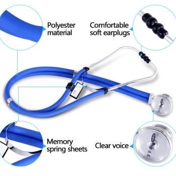 COFOE PVC Dual Tube Professional Stethoscope for Cardiology & General