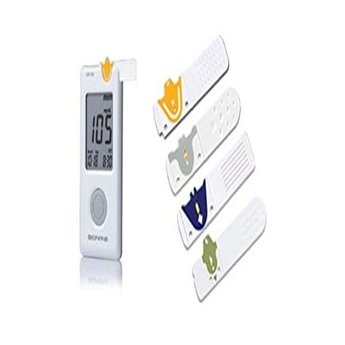 Bionime 100 Blood Glucose Monitor with 10 test strips – White