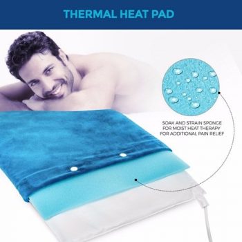 Electric Heated Fleece Thermal Therapy Heat Pad