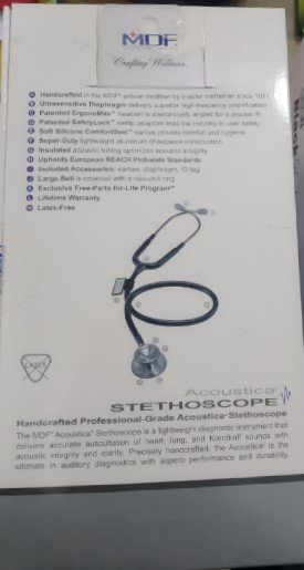 MDF 747 XP Black Edition –Stethoscope