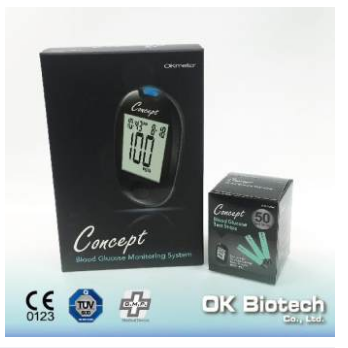 Concept Diabetes Test Meter (OK-3B) Test Strip (50p)