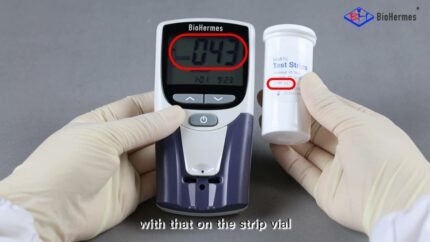 BIOHEMERS Rapid Test Pocket Portable HbA1C Analyzer Meter for Blood Group Testing