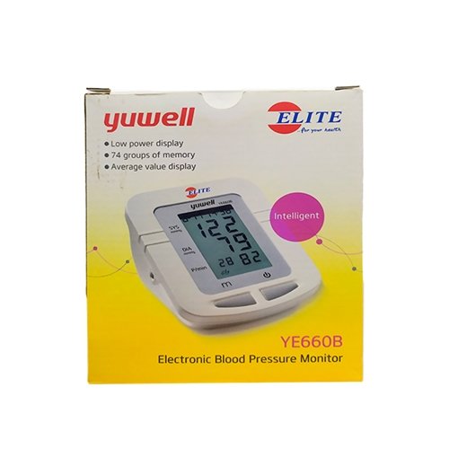 Yuwell YE660B Electronic Sphygmomanometer Household Blood Pressure Measuring Instrument Intelligent Pressure Large LCD Display