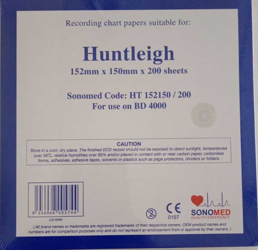 CTG Paper Huntleigh (152mm X150mm X200sh) - BMA Bazar